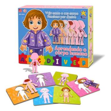 Imagem de Aprendendo O Corpo Humano Quebra cabeça Divertoys Educativo - Diver To