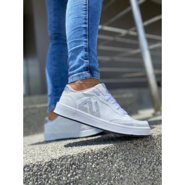 Imagem de Tênis feminino                  - APPLE, 35, Branco com ouro