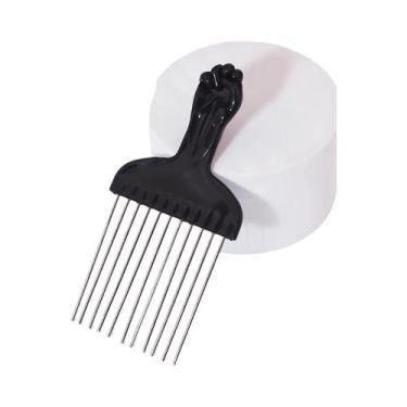 Imagem de Pente De Cabelo Profissional De Aço Inoxidável Com Dentes Largos Para 