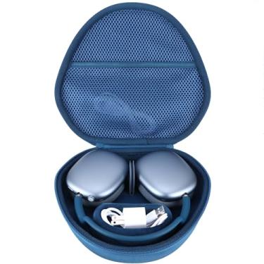Imagem de RIYADAone Capa rígida compatível com fones de ouvido Apple AirPods Max Over Ear (azul)