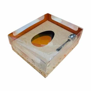 Imagem de Caixa encanto m doce pascoa 3x1 kraft (4206) com 6 unidades ideia - ID