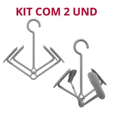 Imagem de Kit com 2 Cabide Seca Tênis Sapato Calçados Para 2 Pares - Ordene