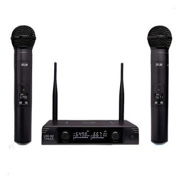 Imagem de Microfone sem Fio Dylan Udx02 Duplo Mão