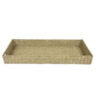 Imagem de Bandeja Decorativa em Fibra Natural 77cm 16698-PL