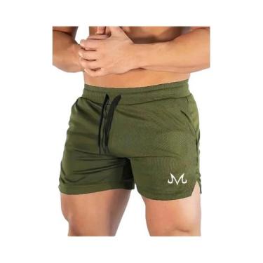 Imagem de Shorts De Ginástica Masculinos De Secagem Rápida Em Malha Verão 2024 C