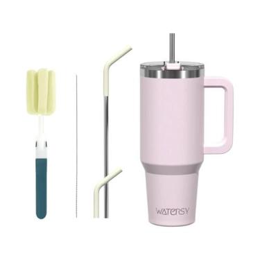 Imagem de Copo Térmico De Aço Inoxidável De Grande Capacidade 20oz 30oz 40oz Com