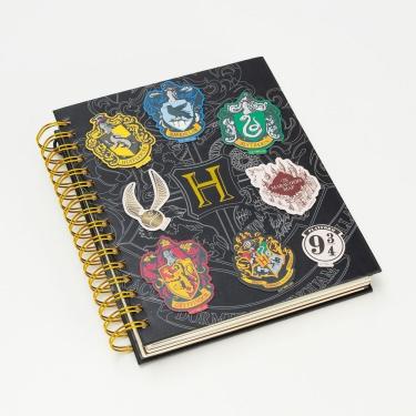 Imagem de Planner Permanente Imaginarium Imãs Hp Hogwarts com Ímãs Temáticos, Cartela de Adesivos e Mini Case PVC Preto