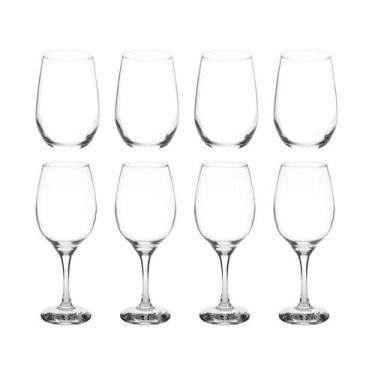 Imagem de Jogo de Copos e Taças 8 Peças Nadir Barone, Transparente