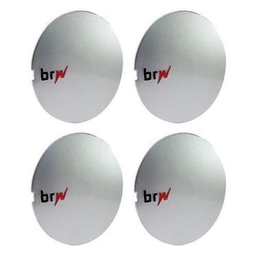 Imagem de Jogo Calota Central BRW Roda Esportiva Aranha 890 Prata - DCAPS