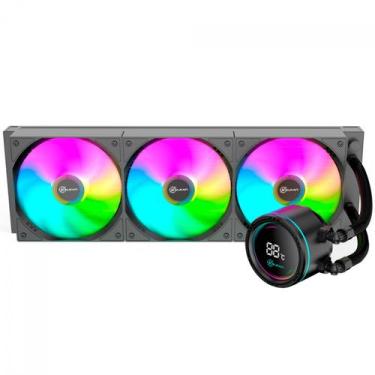 Imagem de Water Cooler Kalkan Alpha 360 ARGB, 360mm, Com Display, Intel-AMD, Pre