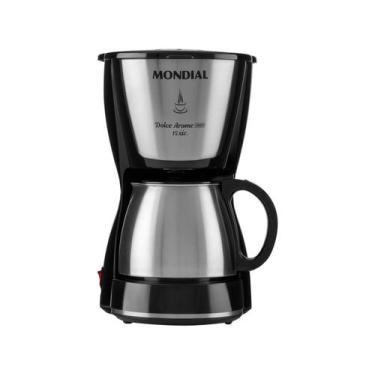 Imagem de Cafeteira eletrica 15 xicaras dolce arome mondial 550w 127v, Preto e i