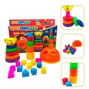 Imagem de Brinquedo Educativo Montar E Empilhar Criança De 1 A 2 Anos - Pica Pau
