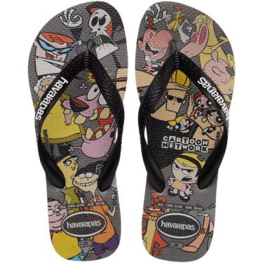 Imagem de Chinelo Havaianas Top Warner Classics Masculino - Preto e Cinza - 33/34-Masculino