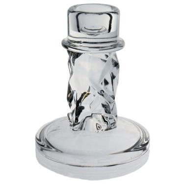 Imagem de CASTIÇAL PORTA VELA DECORATIVO HOME&CO VIDRO 9x8x8cm TRANSPARENTE, Mat