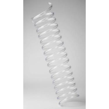 Imagem de Espiral Plástico PVC 7mm A4 P/ 25 Folhas 100un Branco - Congratulation