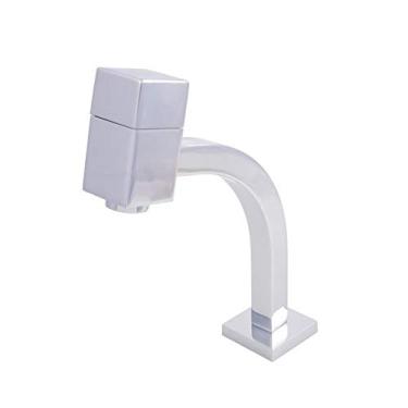 Imagem de TORNEIRA CROMADA PARA BANHEIRO/LAVABO QUADRADA ACIONAMENTO 1/4 VOLTA DESQ301