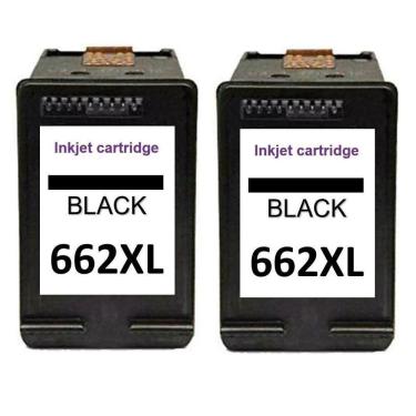 Imagem de 2 Cartucho Compatível 662Xl 662 Preto 15Ml + Deskjet 2515