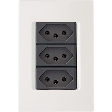 Imagem de Conjunto 4X2 - 3 tomadas 2P+T 20A 250V~ Tramontina