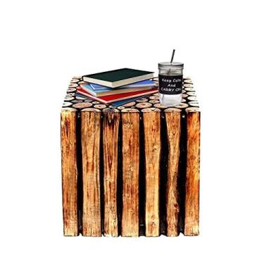 Imagem de Puff Aramado Bronze Sarah Veludo Bege - V&G Decor