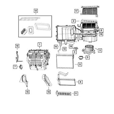 Imagem de Motor de soprador Mopar 5191345AA HVAC