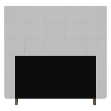 Imagem de Cabeceira Cama Box Casal Leiria 140Cm Corano Branco - Abmaza