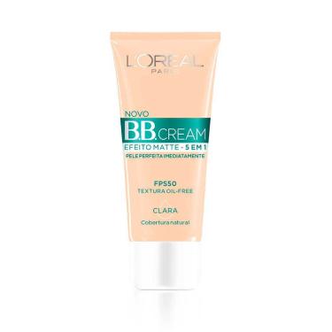 Imagem de Base BB Cream L'Oréal Paris Efeito Matte Cor Clara FPS 50 30ml 30ml