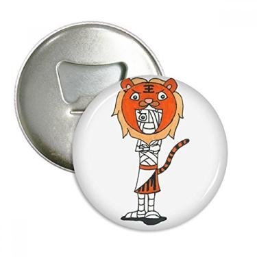 Imagem de Emblema multifuncional com ímã de geladeira, chapéu de tigre, Egito, múmia Hórus, chapéu de tigre