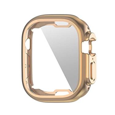 Imagem de Ultra Case TPU Capa Proteção Total LTIMPORTS, compativel com Apple Watch Ultra 49mm e Apple Watch Ultra 2 49mm(Rose Gold)