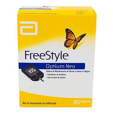 Imagem de FreeStyle Optium Neo Kit Monitor de Glicemia com 1 Aparelho + 10 Lancetas + 1 Lancetador + Estojo + 1 Cabo Micro USB