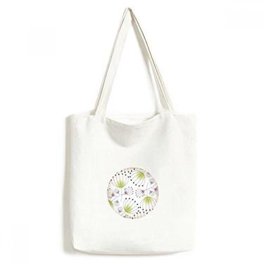 Imagem de Line dente-de-leão flor planta, sacola de compras, bolsa casual