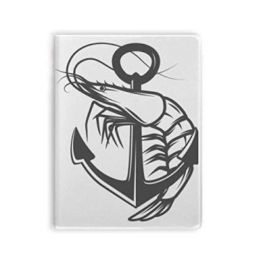 Imagem de Agenda de capa macia para caderno de organismo marítimo World Shrimp