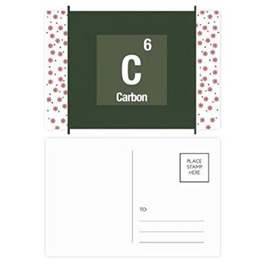 Imagem de C Carbono Elemento Químico Ciência Natal Flor Celebração Cartão Postal Cartão Bênção