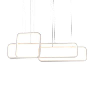 Imagem de Lustre Pendente Quality Recto LED Bivolt - Branco
