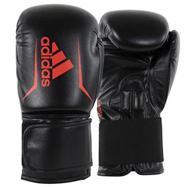 Imagem de Luvas De Boxe E Kickboxing Adidas Flx 3.0 Speed 50 Para Mulheres E Homens (Preto/Vermelho, 400 Ml)
