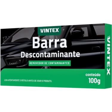 Imagem de Clay Bar Descontamina Pintura Tira Tinta Remove Inseto Barra Vintex 50g Vintex
