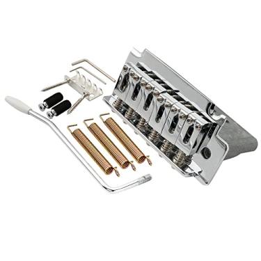 Imagem de Musiclily Pro 52,5mm Bloco Curto Ponte Tremolo 2 Pivôs Estilo ST para Guitarra Squier ST, Cromada