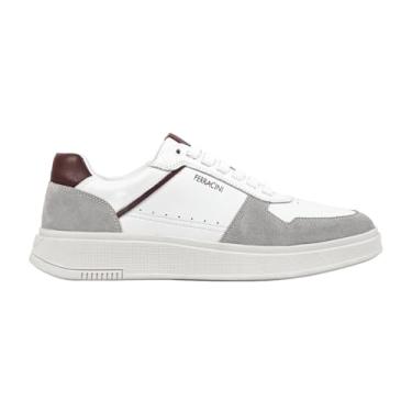 Imagem de Tênis Casual Masculino Sneaker Ferracini Logan Em Couro (Branco, BR, Adulto, Numérico, 40)