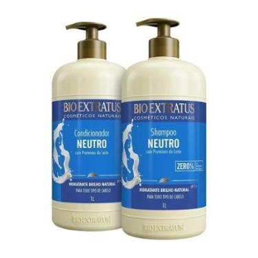 Imagem de Kit 1 Shampoo 1 Condicionador NEUTRO 1L Bio Extratus-Unissex