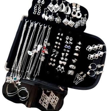 Imagem de Semi Joias Para Revenda Kit 45 Peças Folheados A Prata - Jady Joias