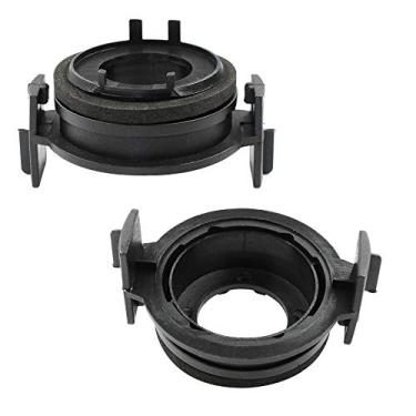 Imagem de HUIQIAODS H7 suporte de base adaptador de lâmpada de farol de LED para BMW série 3 E46HUIQIAODS preto h7 led headlight bulb