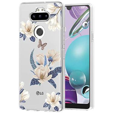 Imagem de Vokuha Para LG Aristo 5 Plus/para LG K31/para LG Risio 4/para LG Phoenix 5/para LG Fortune 3 Capa para meninas, capa protetora traseira de borracha TPU macia com padrão fino transparente para LG K31