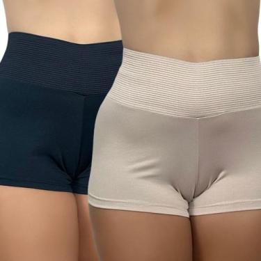 Imagem de Kit 2 Shortinho Feminino Compressão Calcinha Reduz Medidas  413 - La B