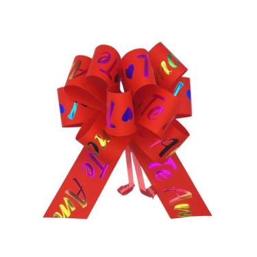 Imagem de Laço Pronto Para Presente Linha Multicor Flor Grande 10 Unidades - LEA