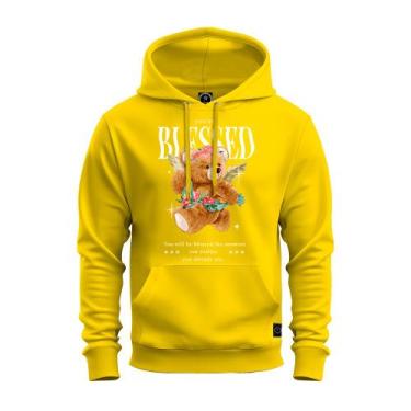 Imagem de Moletom Confortável Algodão Premium Estampado Unissex Blessed Urso - S