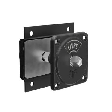 Imagem de Fecho Livre Ocupado 3F Inox Preto