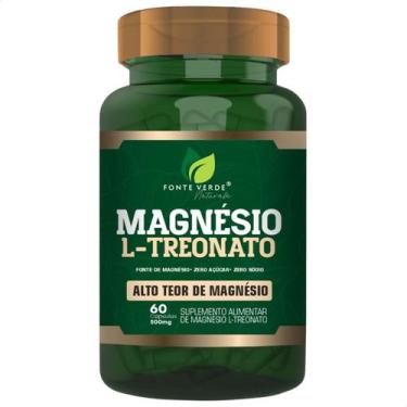 Imagem de Magnésio L-Treonato 60 Cáps Fonte Verde - Alto Teor de Magnésio Import