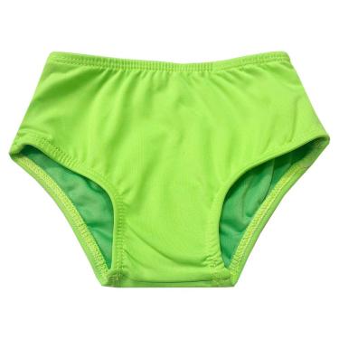 Imagem de Biquíni Bebê e Infantil Calcinha Avulsa Verde Limão Cecí