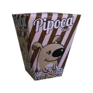 Imagem de 2 pipoca doce para cães sabor leite 50g - Padaria Pet