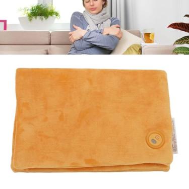 Imagem de Aquecedor de Mão Elétrico, 3 Modos de Temperatura Aquecimento Rápido Aquecimento de Grafeno Muff de Mão Aquecido Portátil Bolsa Aquecedora de Mão Aquecida Dobrável para (Laranja)