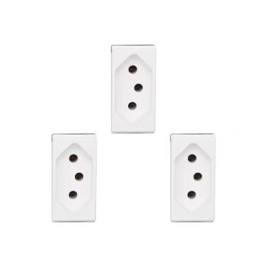 Imagem de Kit C/3 - Pial Modulo  Pop Tomada  2P+T 10A Lg30 - Pial legrand